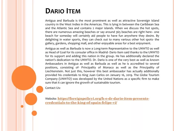 dario item