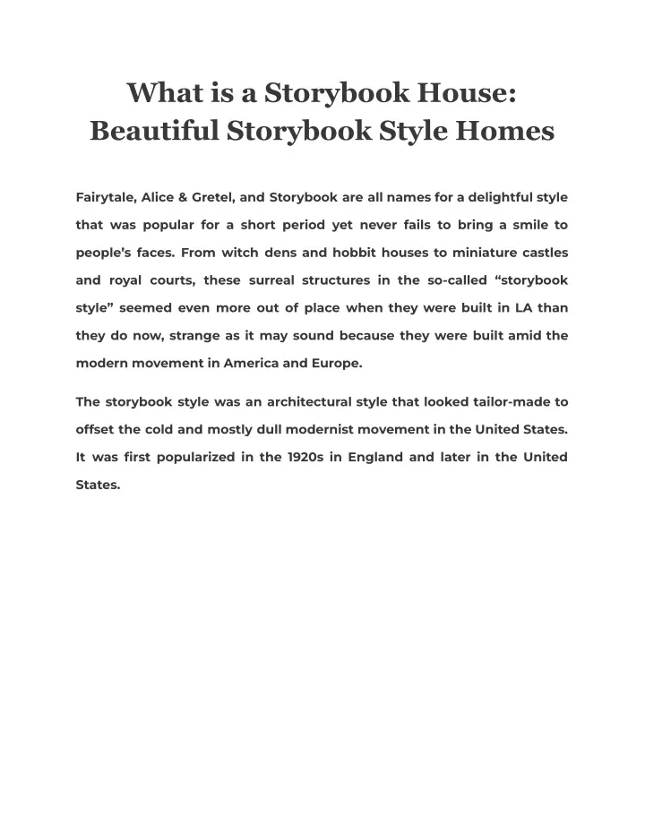 what is a storybook house beautiful storybook