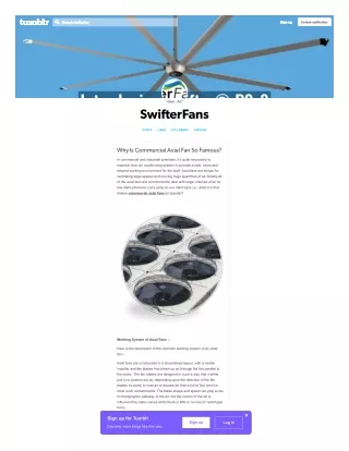 Why Is Commercial Axial Fan So Famous?