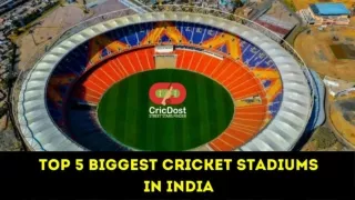 Top 5 Biggest Cricket Stadiums in India