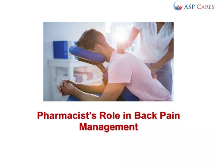 pharmacist s role in back pain management