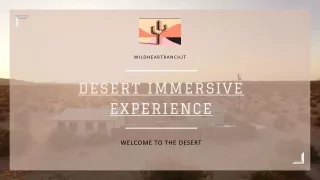 Immersive Desert Experience With Wild Heart Ranch In Joshua Tree