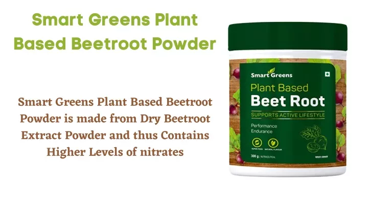 smart greens plant based beetroot powder smart