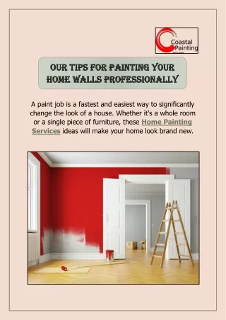 Home Painting Service | Coastal Painting Associates