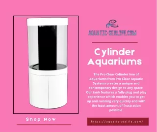 Buy High-Quality Cylinder Aquariums in Louisiana