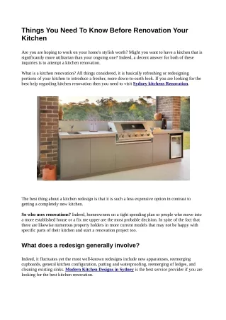 PPT - Things You Need To Know Before Renovation Your Kitchen PowerPoint ...