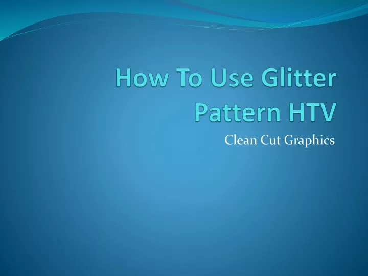 how to use glitter pattern htv
