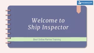 Best Online Marine Training