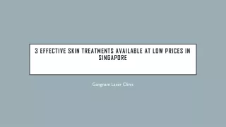 3 Effective Skin Treatments Available at Low Prices