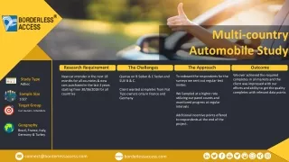 multi country automobile study