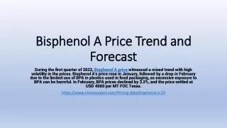 bisphenol a price trend and forecast
