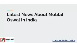 Latest News About Motilal Oswal In India