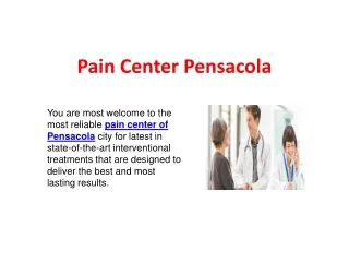 Pain Center Pensacola