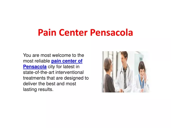 pain center pensacola