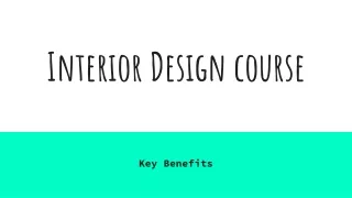 Key benefits of an Interior Design Course