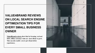 Value4Brand Reviews on Local Search Engine Optimization Tips for Every Small Business Owner-converted