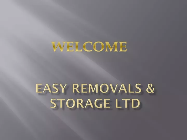 easy removals storage ltd