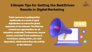 5 simple tips for getting the best driven results in digital marketing
