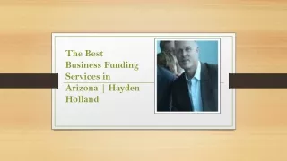 The Best Business Funding Services in Arizona | Hayden Holland