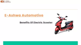 Benefits Of Electric Scooter