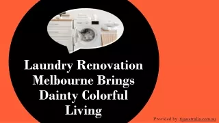 Laundry Renovation Melbourne Brings Dainty Colorful Living