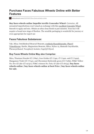 purchase faces fabulous wheels online with better