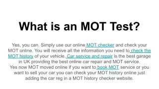 what is an mot test
