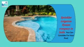 Swimming Pool Equipment Manufacturers in India