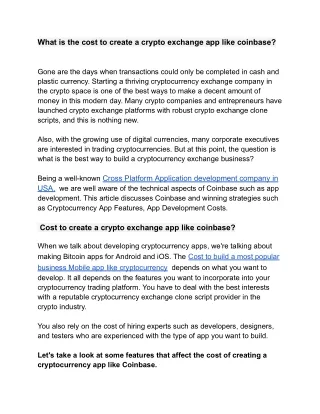 what is the cost to create a crypto exchange