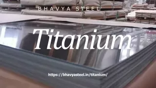 "Titanium Sheets Plates Coils in Mumbai."