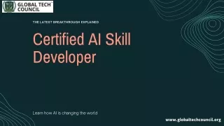 Certified AI Skill Developer | Global Tech Council