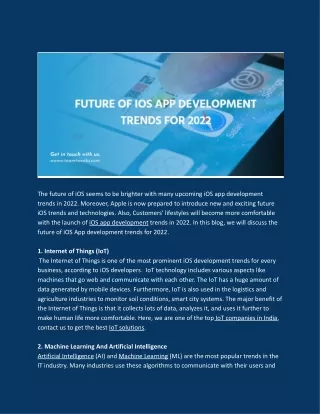 the future of ios seems to be brighter with many