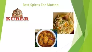 best spices for mutton
