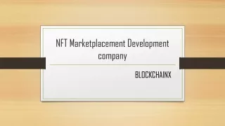nft marketplacement development company
