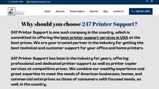 Why should you choose 247 Printer Support?