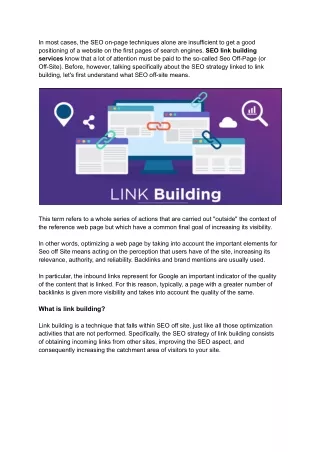 in most cases the seo on page techniques alone