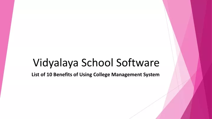 vidyalaya school software