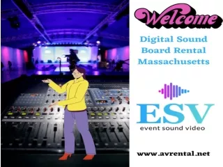 Digital sound board rental Massachusetts