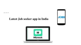 Latest  Job seeker app in india