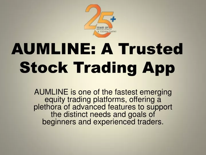 aumline a trusted stock trading app
