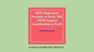 NDIS registered provider  Perth,WA | NDIS Service WA | NDIS Support Coordination