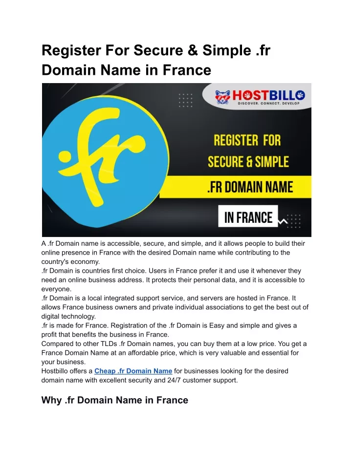 register for secure simple fr domain name