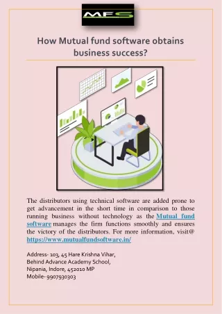 how mutual fund software obtains business success
