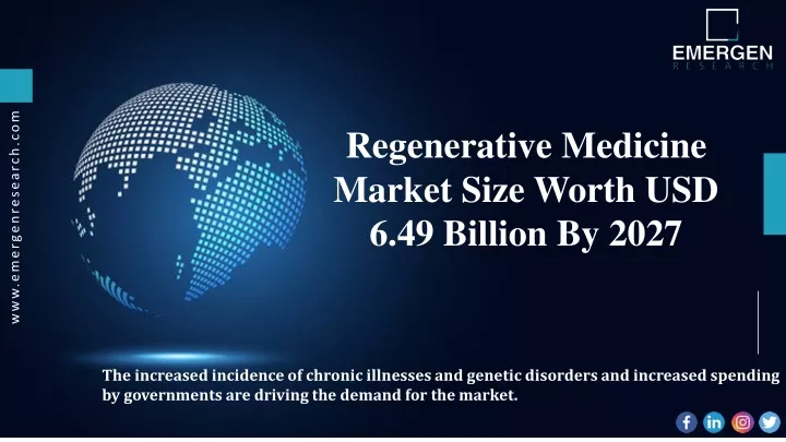 regenerative medicine market size worth