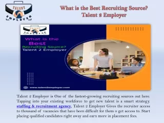 What is the Best Recruiting Source
