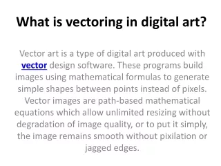 what is vectoring in digital art
