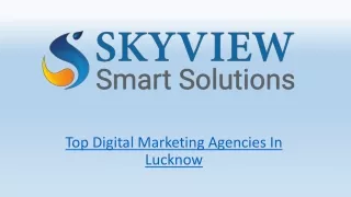 Top Digital Marketing Agencies In Lucknow