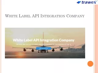 White Label API Integration Company