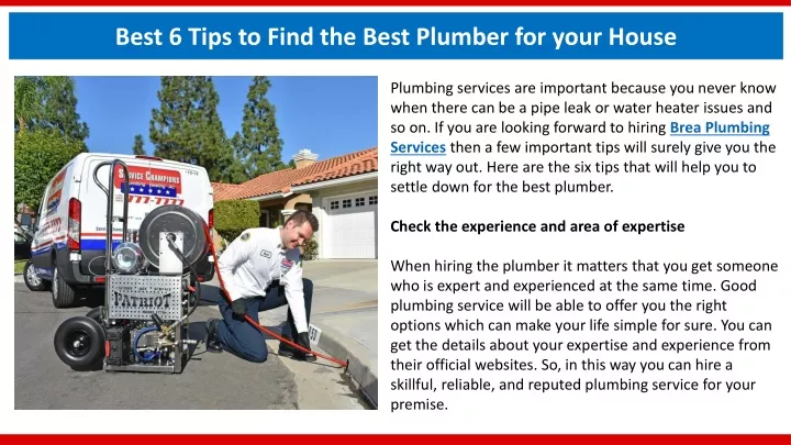 best 6 tips to find the best plumber for your