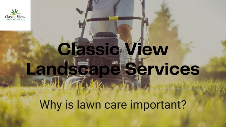 PPT - Why is Lawn Care Important? PowerPoint Presentation, free ...